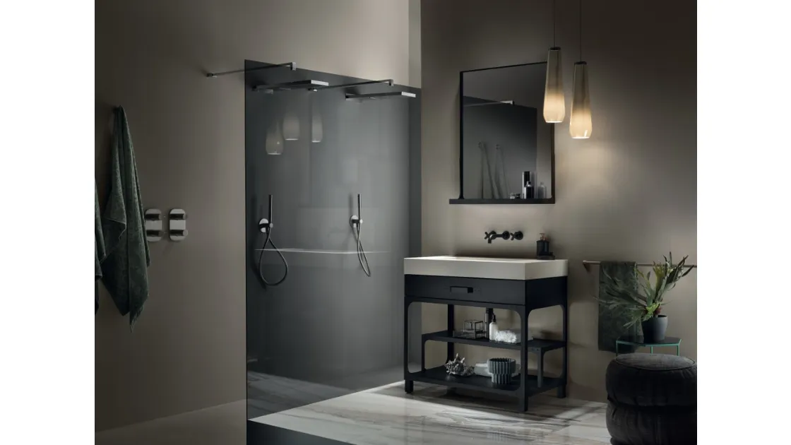 Mobile da Bagno Mistfits Bathroom Coal Black di Scavolini Bathrooms