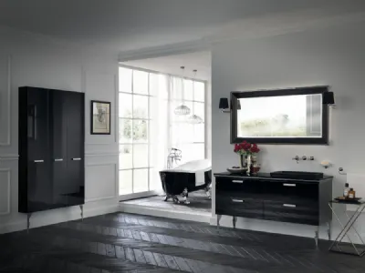 Mobile da Bagno Idro Laccato Lucido Grigio Tundra di Scavolini Bathrooms